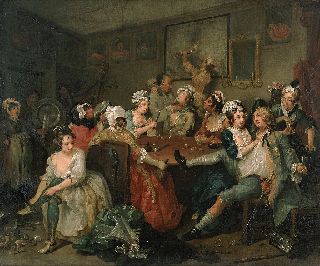 A Rake's Progress VII - nella taverna di Rose, Courtesy of the Trustees of Sir John Soane's Museum, London